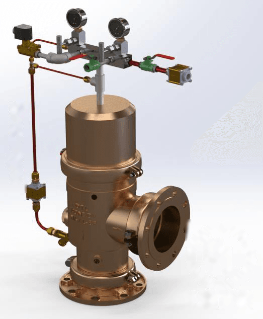PD-AB aluminium bronze deluge valve with wet pilot trim