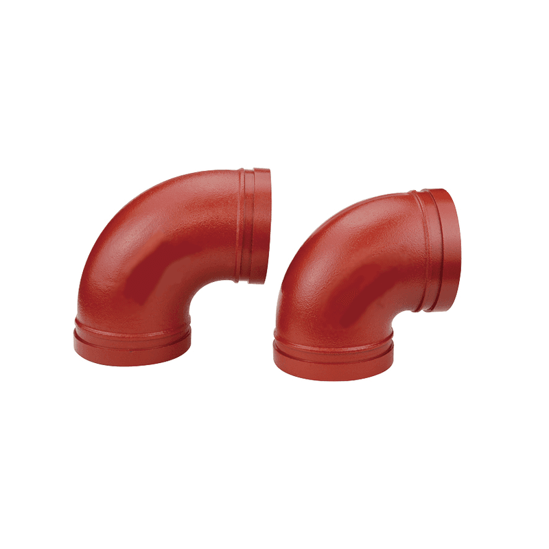 90 degree grooved elbow