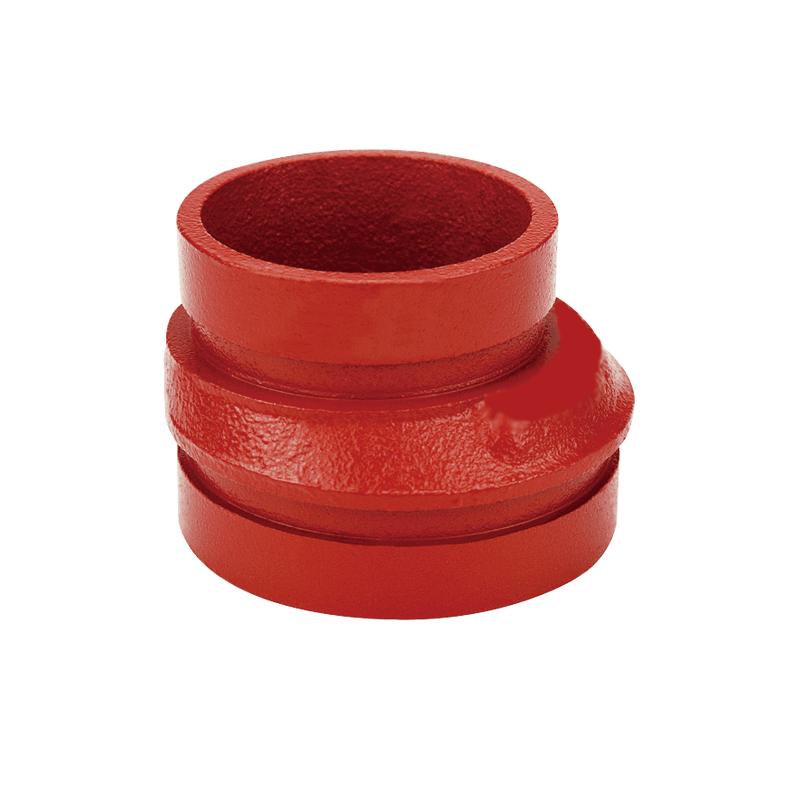 Grooved eccentric reducer